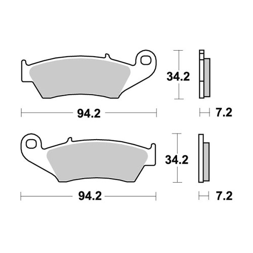 Plaquettes Nissin Kawasaki KX 450 F (06-23) avant race 2P-225ST-MX