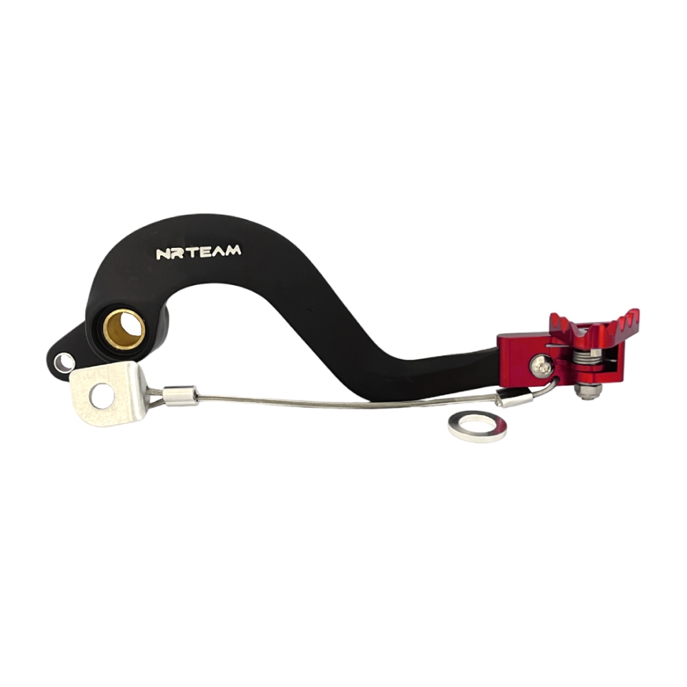 Pédale de frein NRTeam Fantic 125 XX (22-25) rouge DS93.0021R