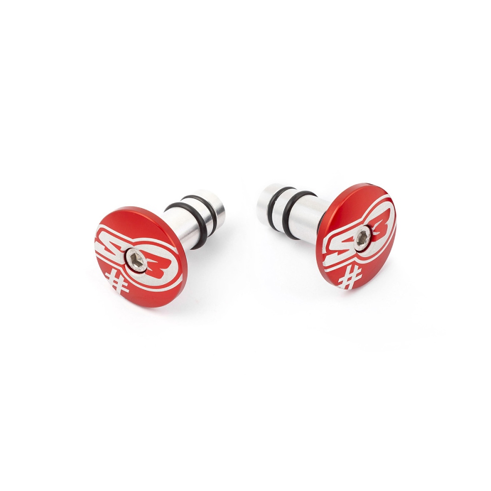 Paire d’embouts de guidon S3 rouge Too Paire d’embouts de guidon S3 rouge Too