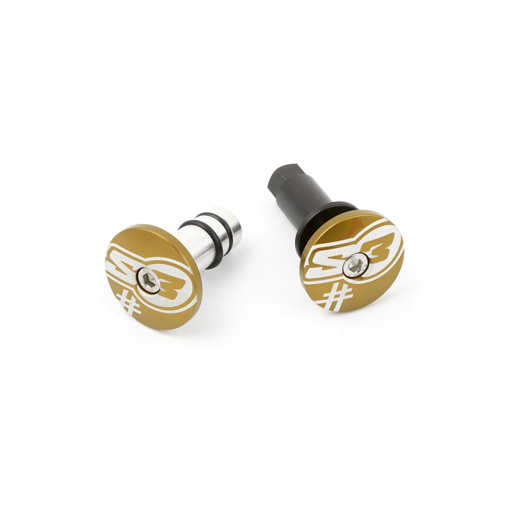 Paire d’embouts de guidon S3 or Five Paire d’embouts de guidon S3 or Five