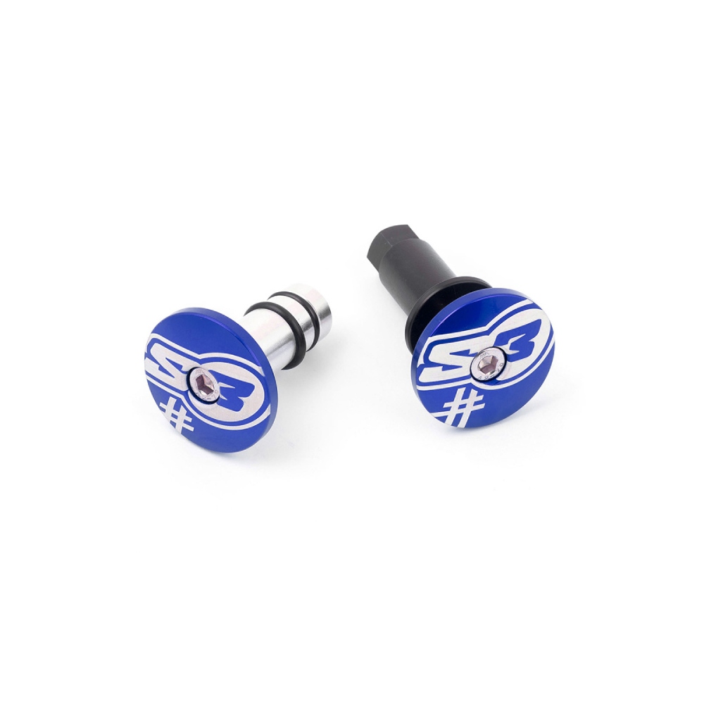 Paire d’embouts de guidon S3 bleu Five HA-END5-U