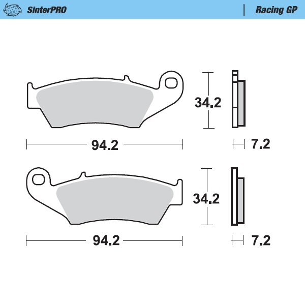 Plaquettes Moto Master Kawasaki KX 450 F (06-23) avant GP MM-093412